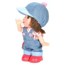 Gege Vinylbodied Mini Brunette Girl Doll 6 Jumper