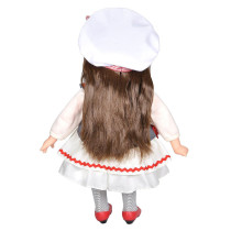 Lotus Gege Softbodied Akiba Brunette Girl Doll 15 White