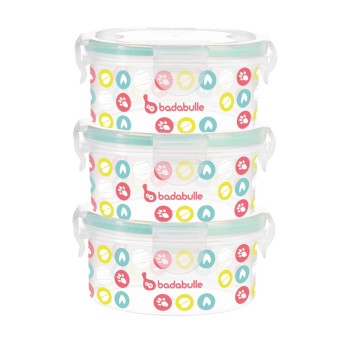 Badabulle Containers Set 300 Ml Pack Of 3 0 Month