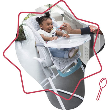 Badabulle Compact High Chair With Flat Folding & Multi Positioning