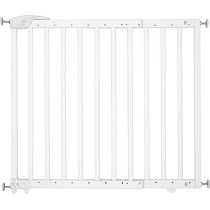 Badabulle Deco Pop Wooden Extending Safety Gate 63 To 106Cm Wide Pressure Fit Or Screw Mounted White