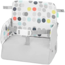 Badabulle Travel Booster Seat Sunday Pop 6 36M Ultra Compact Raises By 10Cms With Hidden Storage & Large Shoulder Strap
