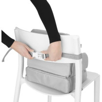 Badabulle Travel Booster Seat Sunday Pop 6 36M Ultra Compact Raises By 10Cms With Hidden Storage & Large Shoulder Strap