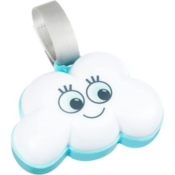Badabulle Cloud Night Light Fits On All Surfaces With Velcro Fastener 15 Lullabies 6 Light Colours 30 Mins Auto Shutoff