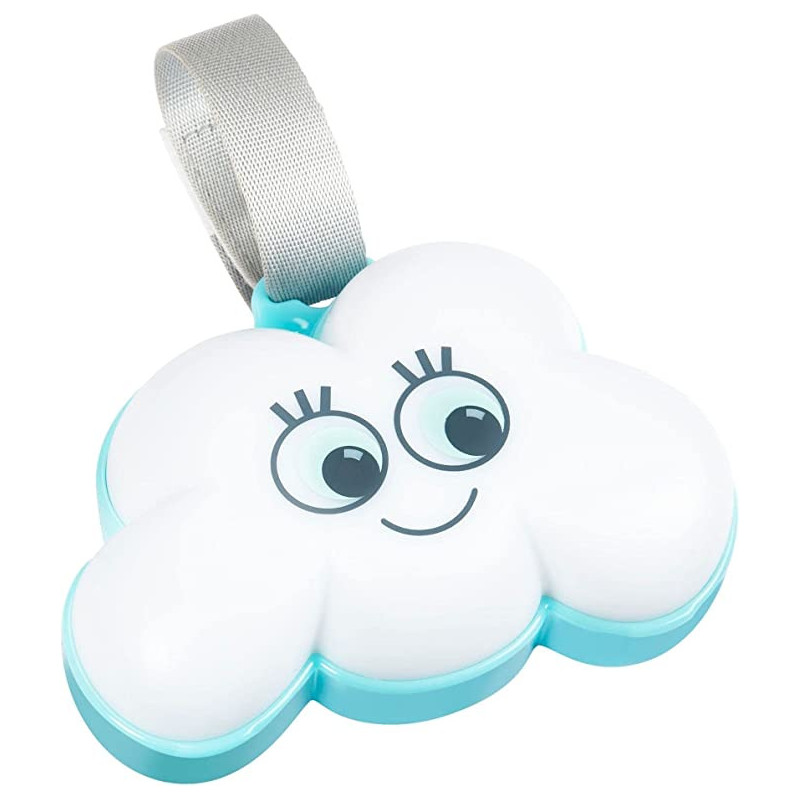 Badabulle Cloud Night Light Fits On All Surfaces With Velcro Fastener 15 Lullabies 6 Light Colours 30 Mins Auto Shutoff