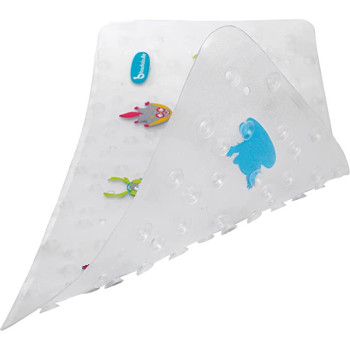 Badabulle Extra Long Bathmat Mountain 78Cm Long 0M Suction Cups And Embossed Non Slipsurface