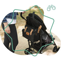 Badabulle Easy Travel Stroller Organizer & Diaper Changing Bag