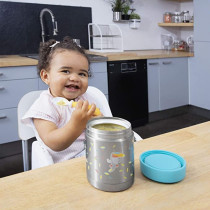 Badabulle Thermobox Insulated Children Food Flask Keeps Food Hot And Cold