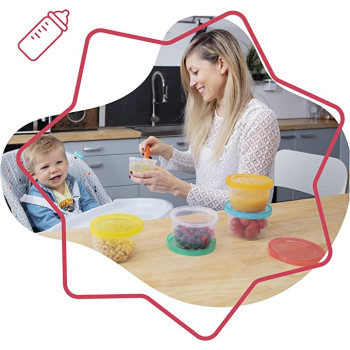 Badabulle Baby Bowls With Lid Food Storage Containers 5 X 250Ml