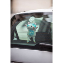 Badabulle Baby On Board Fluorescent Raccoon