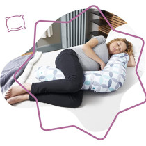 Badabulle Maternity Cusion Graphic Nursing Pillow Comfortable With Its Microbead Filling Soft Stretch Fabric