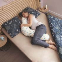 Badabulle Maternity Cusion Feathers Nursing Pillow Comfortable With Its Microbead Filling Soft Stretch Fabric