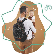 Badabulle Baby Changing Bag Backpack Black 31 X 41 X 18 Cm