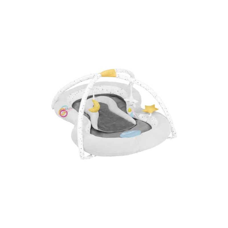 Badabulle Baby Plush Playmat Activity Gym With Removable Multisensory Double Arch 50 X 40 X 23 Cm