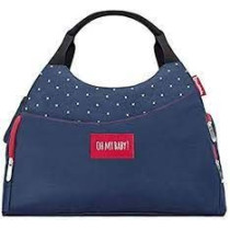 Badabulle Multipocket Blue Changing Bag With Five External Easy Access Pockets One Insulated Bottle Pocket