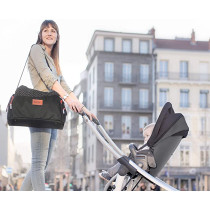 Badabulle Multipocket Changing Bag Black With Isothermal Cover For All Types Of Baby Bottles