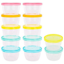Badabulle Set Of 12 Reusable Jars 250 Ml 100Per Airtight