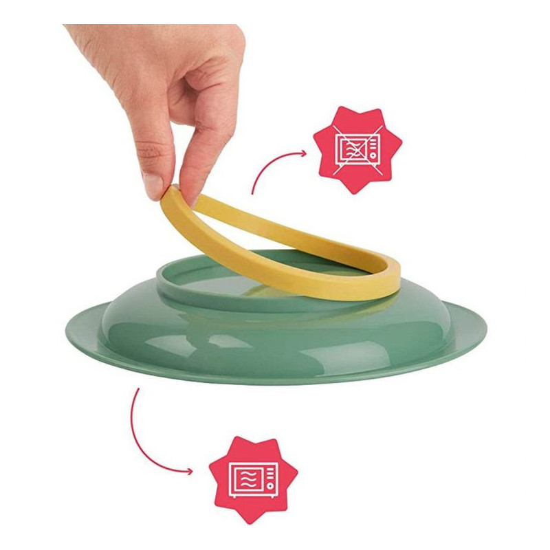 Badabulle Set Of 3 Nonslip And Unbreakable Plates