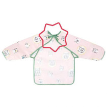 Badabulle Longsleeved Bib Waterproof Adjustable Pink