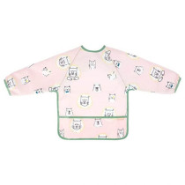 Badabulle Longsleeved Bib Waterproof Adjustable Pink