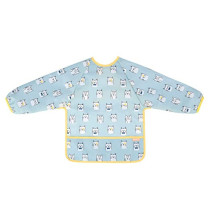 Badabulle Longsleeved Bib Waterproof Adjustable Blue