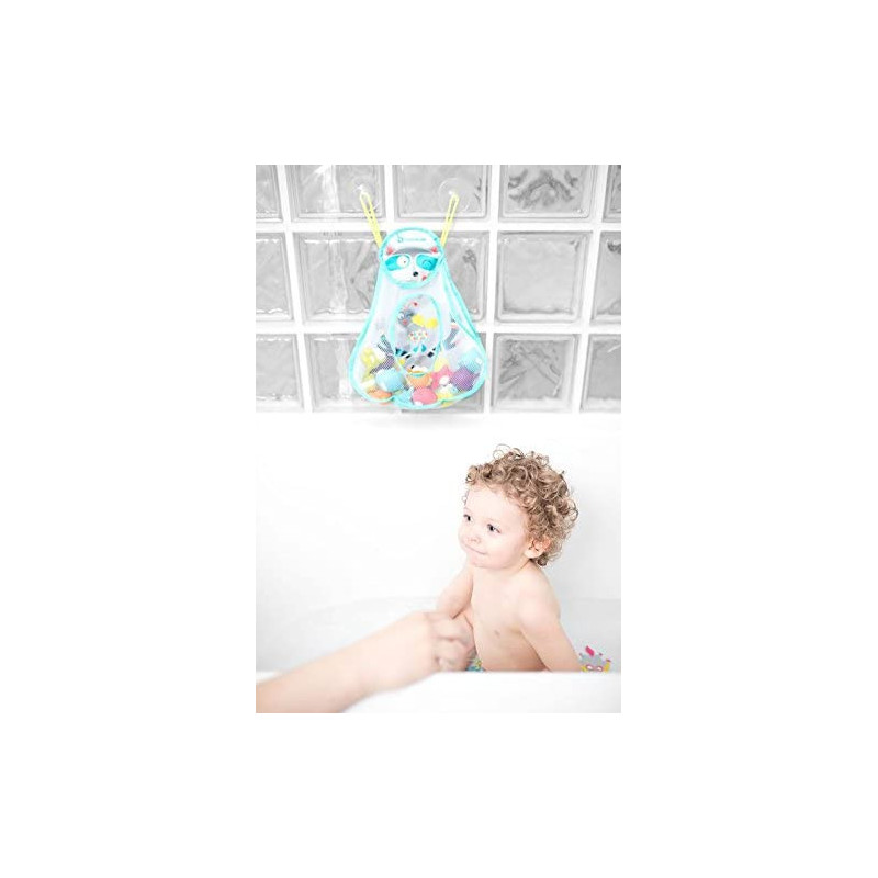 Badabulle Bath Net Toy Organizer With 2 Large Suction Cups