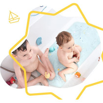 Badabulle Xxl Nonslip Bath Mat With Temperature Indicator