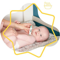 Badabulle Digital Thermometer 10 Sec Chrono Flexible Tip Memorizes Temperature