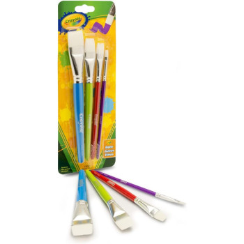 Crayola 4Ct Flat Brush Set