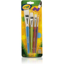 Crayola 4Ct Flat Brush Set