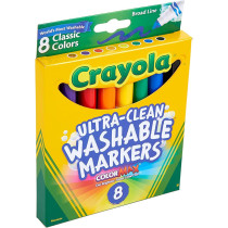 Crayola 8 Ct. Ultraclean Washable Classic Broad Line Color Max Markers