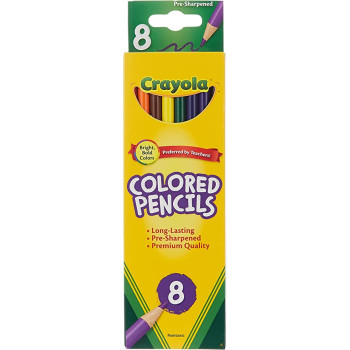 8 Ct. Colored Pencils Long