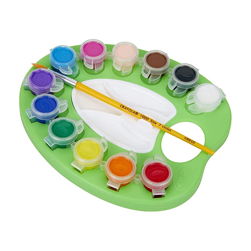 Washable Kids Paint Pots Palette Set