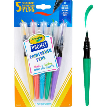 Crayola 5 Ct. Washable No Drip Paint Brush Pens