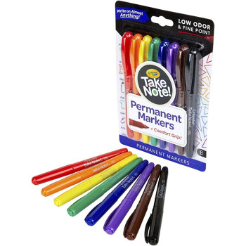 8 Ct. Take Note! Permanent Markers