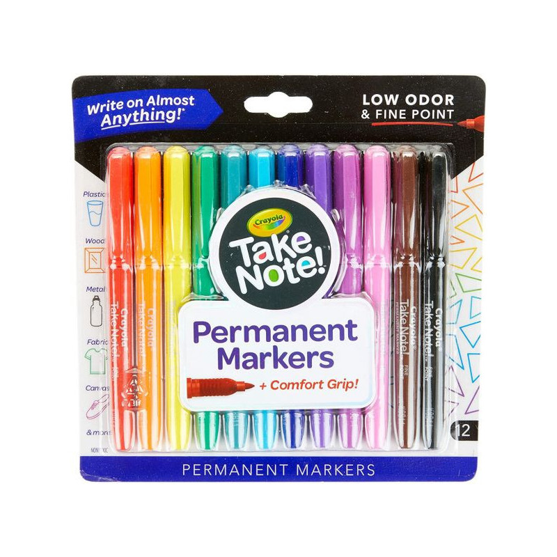 12Ct. Permanent Markers