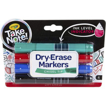 Take Note Colored Dry Erase Markers 4 Count