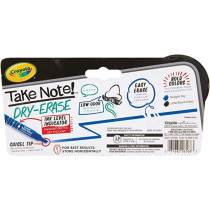 Take Note Black And Blue Dry Erase Markers 2 Count