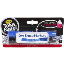Take Note Black And Blue Dry Erase Markers 2 Count