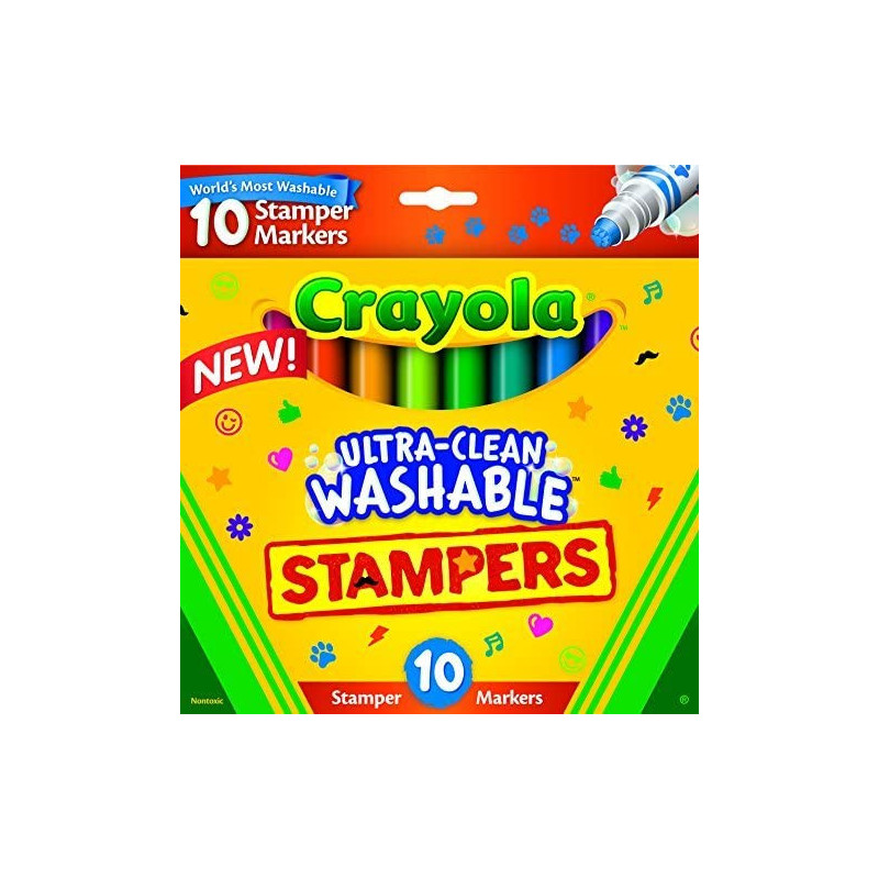 10 Ct. Ultraclean Washable Emoji Markers