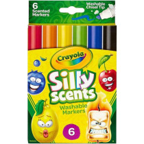 Crayola 6Ct Bl Chisel Tip Scented Mark