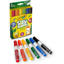 Crayola 6Ct Bl Chisel Tip Scented Mark