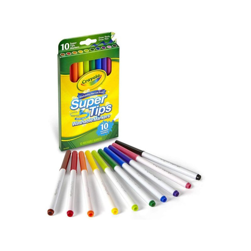 Crayola 10 Ct. Washable Super Tips Markers