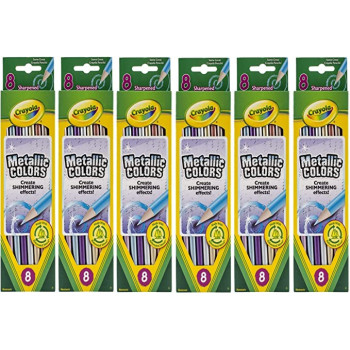 Crayola 8 Ct. Metallic Colored Pencils