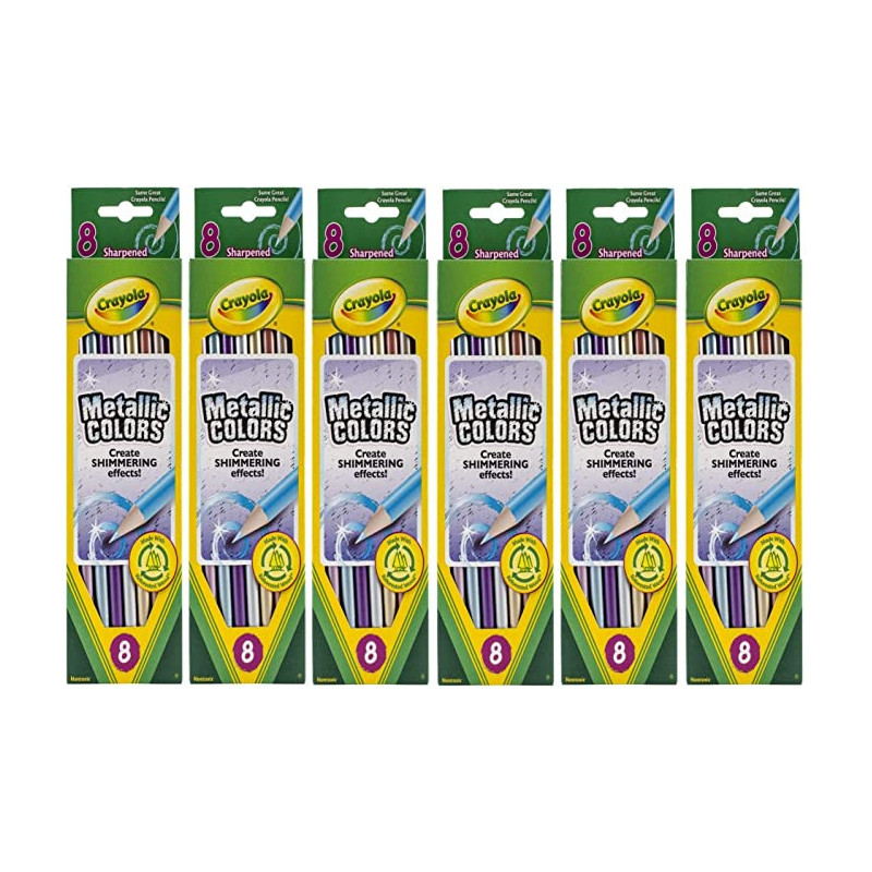 Crayola 8 Ct. Metallic Colored Pencils