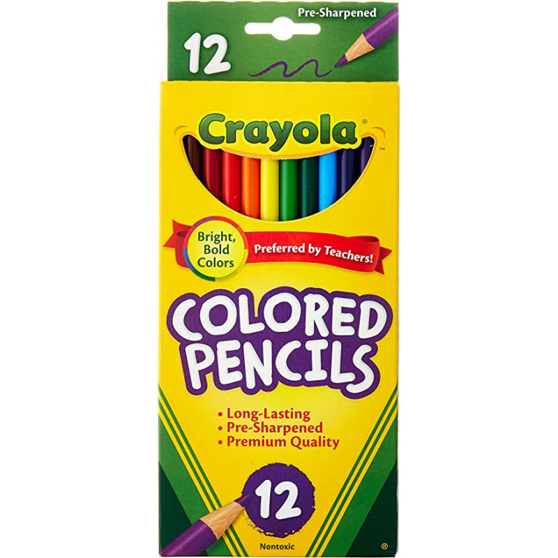 12 Ct. Colored Pencils Long