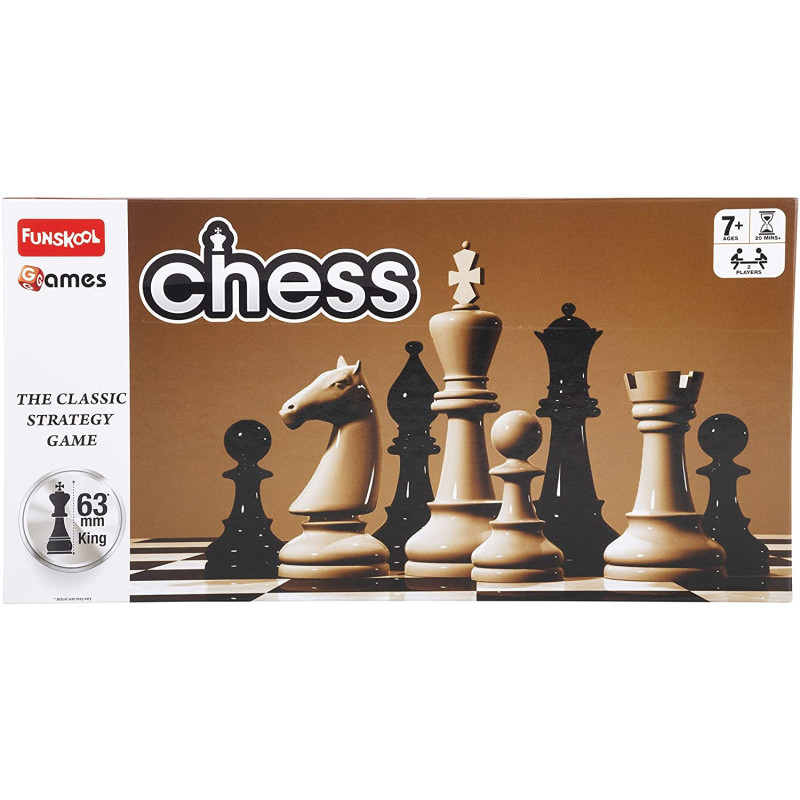 Funskool Chess Black & White, 9414000 (Board Games)