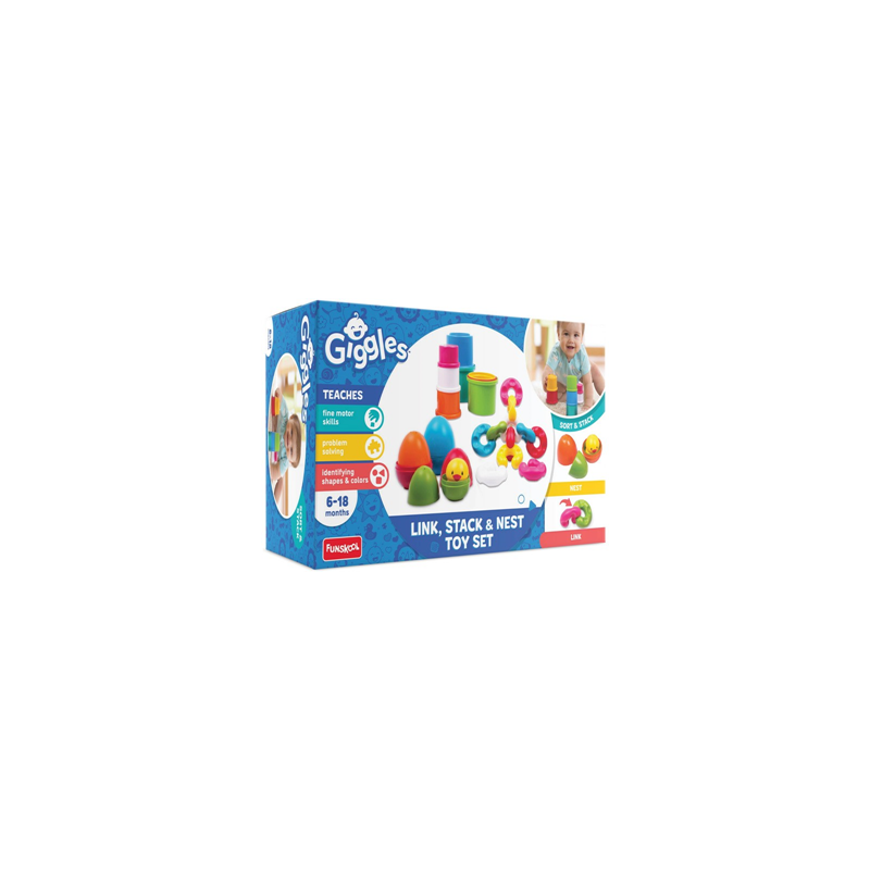 Funskool Link Stack And Nest Toy Set
