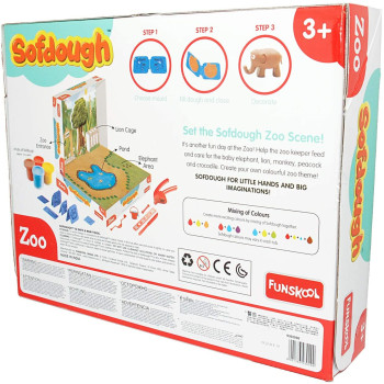 Fundough - Zoo , Cutting And Moulding Playset , 3Years + , Multi-Colour