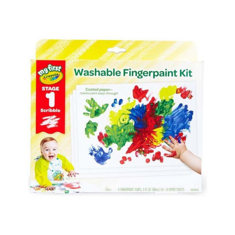 My First Crayola Washable Fingerpaint Kit Stage 1